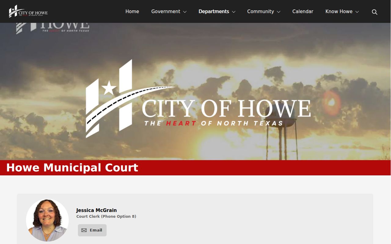 Howe court docket payment and compliance information